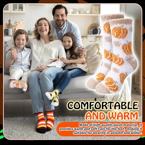 8 Pair Fuzzy Sock for Women Unisex Cozy Fluffy Soft Sleep Socks for Winter Sports Outdoor Christmas Gifts4