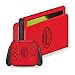 Head Case Designs Licenza Ufficiale AC Milan Rosso E Nero Arte Opaca in Vinile Sticker Gaming Pelle Adesivo Compatibile con Nintendo Switch OLED