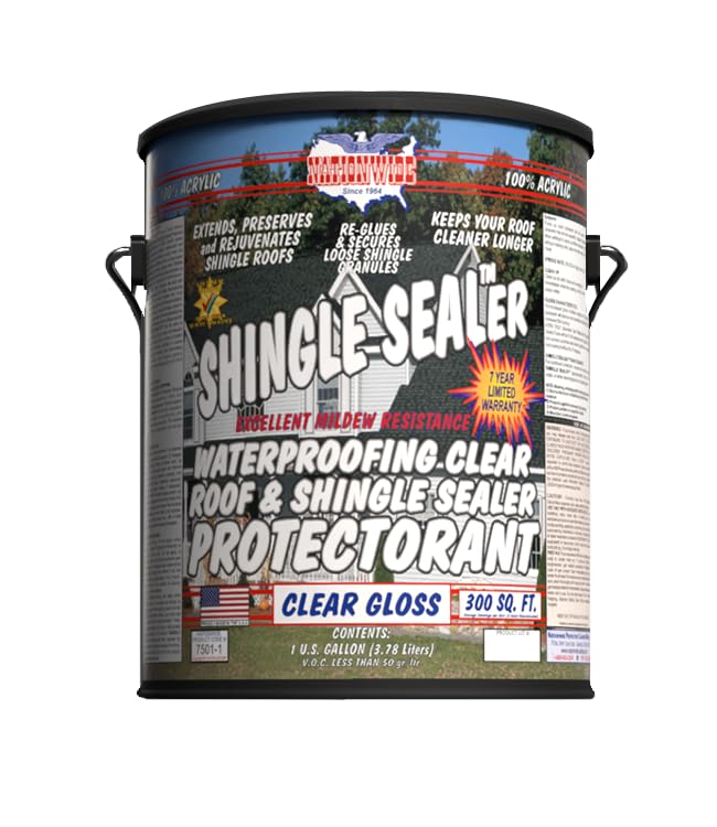 SHINGLE SEALER - 7 Year - High Solids - Clear Sealer Protectorant 1 Gallon