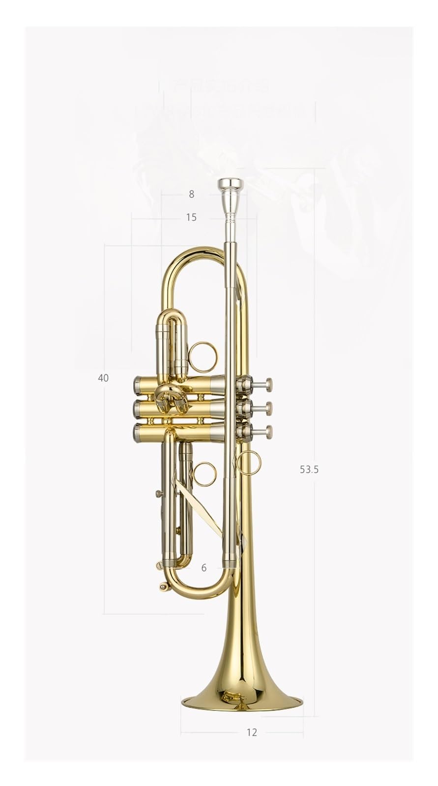 Tromba Tromba Strumento in ottone Super tromba utilizzata appositamente per ensemble professionali di strumenti a fiato occidentali