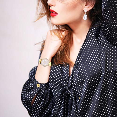 Relógio requintado casual pulseira de aço inoxidável relógio de pulso de quartzo para meninas menina