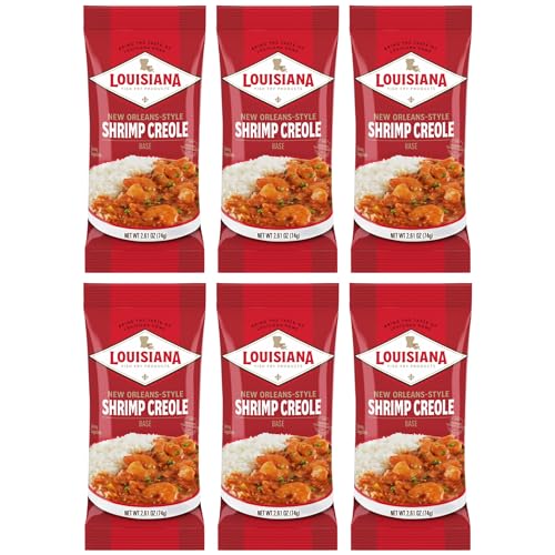 Louisiana New Orleans Style Shrimp Creole Base, 2.61oz (Pack of 6) - Classic New Orleans Flavor -...