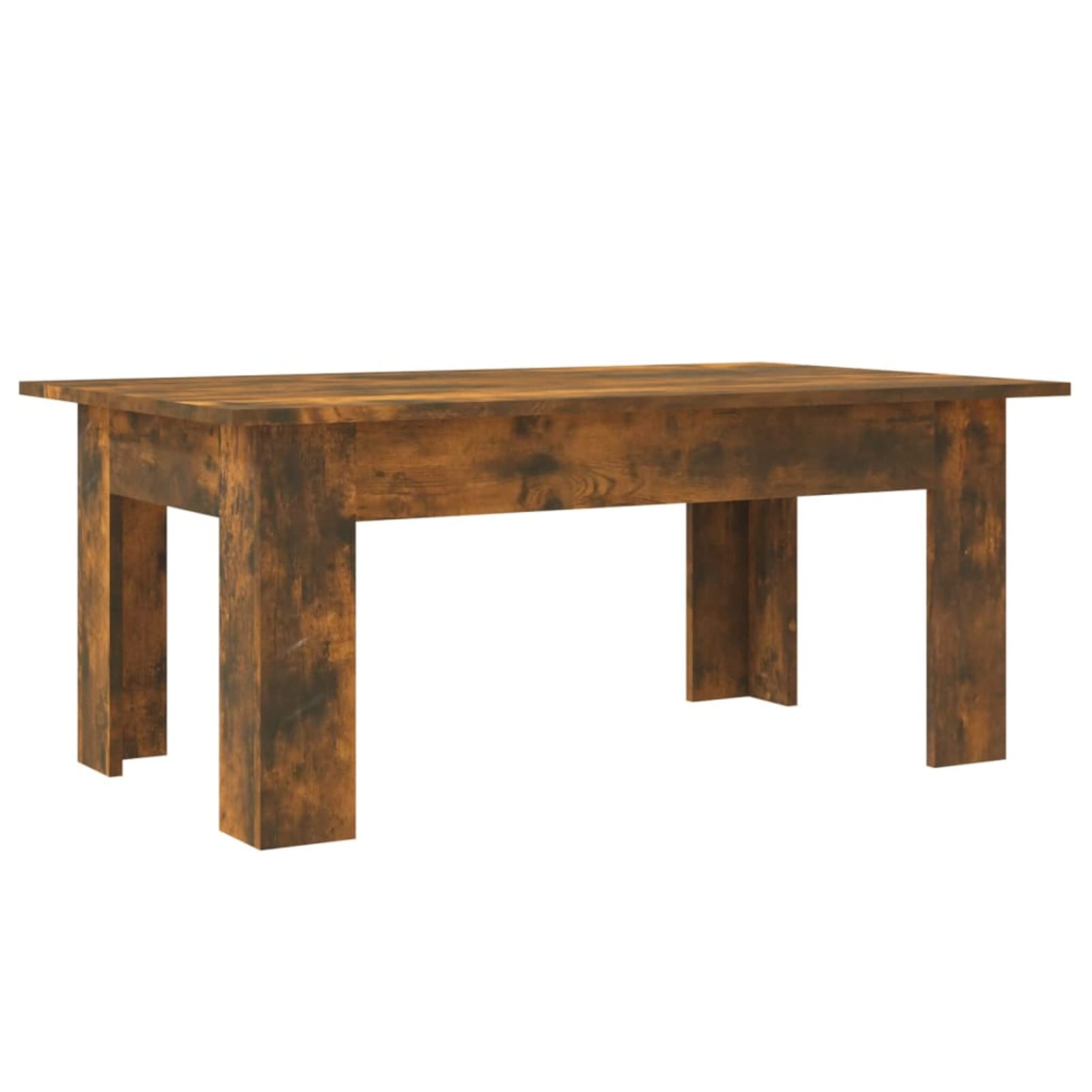 Homgoday Table basse en chêne fumé 100 x 60 x 42 cm, table d'appoint en bois d'ingénierie, table d'appoint pour salon, salle de réception d'invités, chambre à coucher et mobilier de bureau