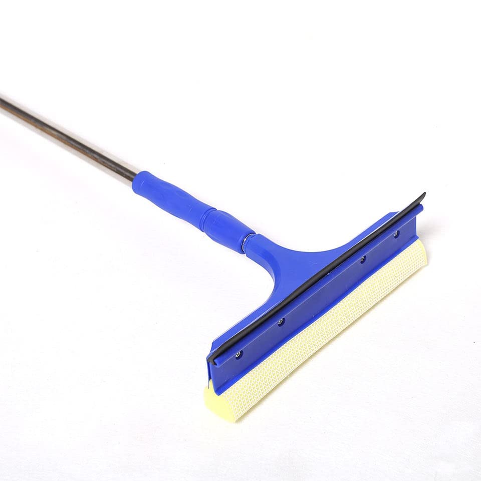 Achyut 2 in 1 Long Handle Adjustable Multi-Function Stainless Steel Telescopic Long Glass Cleaning Rubber Window Wiper Squeegee Cleaner Scrubber Brush Wiper Sponge(Adjustable Length:85/142CM) (B0CGF7P645) Amazon Price History, Amazon Price Tracker
