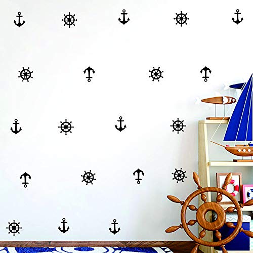 Vinilos adhesivos náuticos 36 piezas para decoración infantil