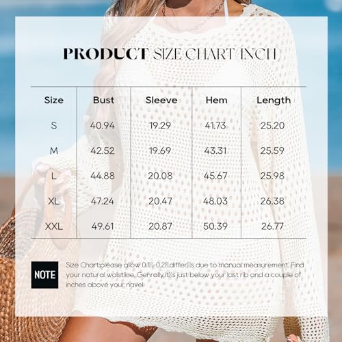 Women Crochet Swim Cover Up Long Sleeve Beach Bikini Fashion Sweater Coverup2