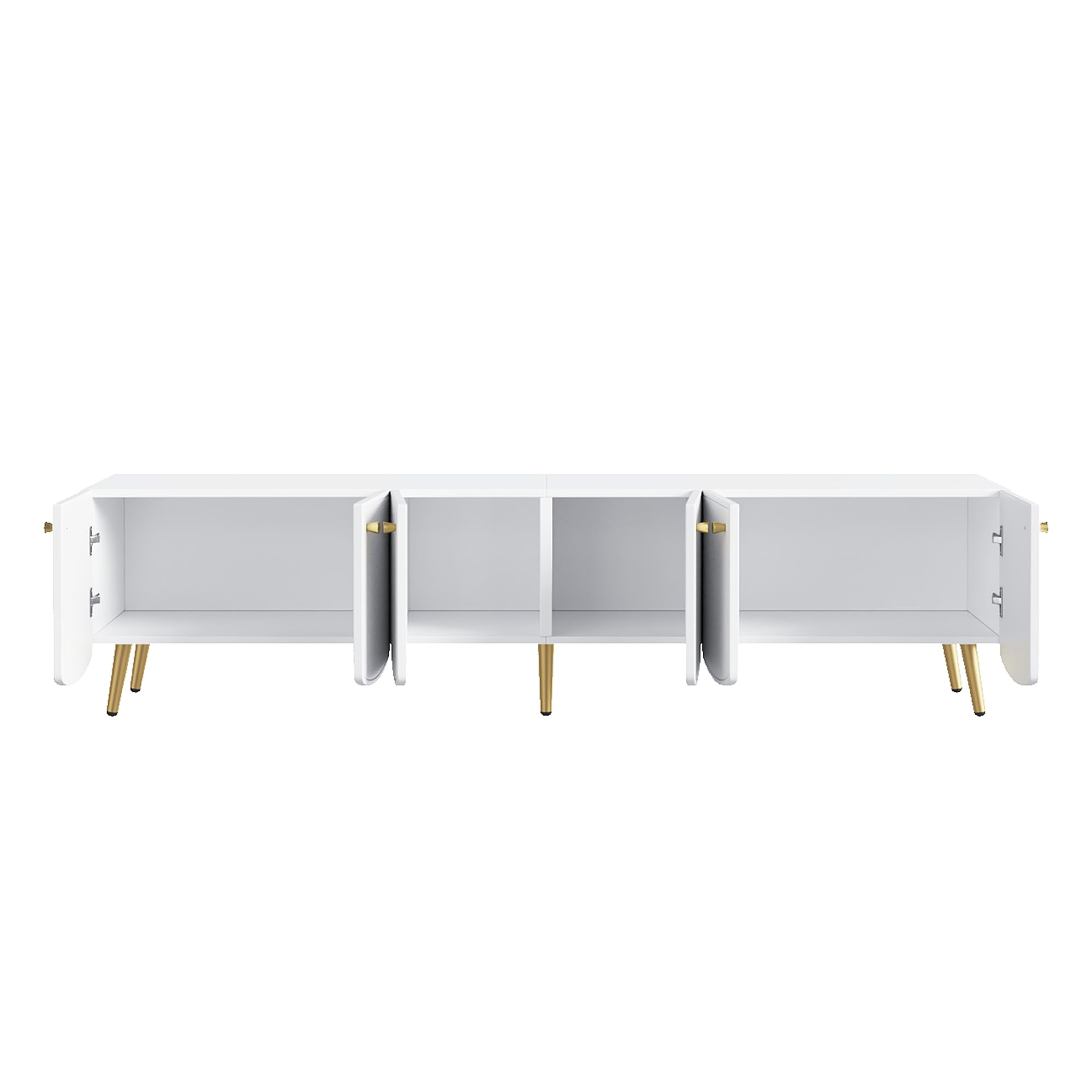 HAINEW Mobile TV basso con 6 ante, bianco, 180 x 40 x 45 cm, D26082701
