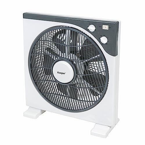 Ventilatore Alta Velocità Kooper In Acciaio - 3 Velocità, 70W, Ø35 Cm, Testa Inclinabile, Colore Silver