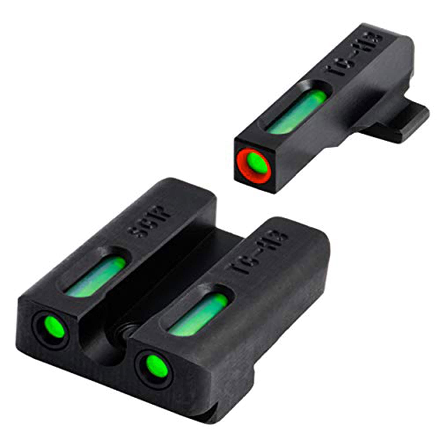 Truglo TFX PRO Handgun Sight, Glowing Shock Proof Tritium and Fiber Optic Night Sight for Handguns, Compact, Durable, and Snag Free Sight