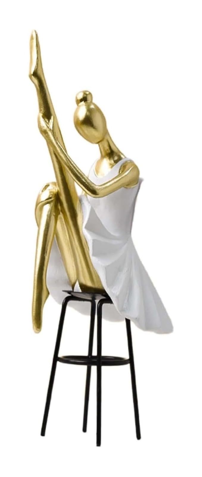Wystrój pokoju posągi z żywicy statuetka moda sztuka domowa dekoracja na biurko ozdoby dziewczyny śmieszne figurki akcesoria na biurko (styl C 10 x 11 x 27 cm)