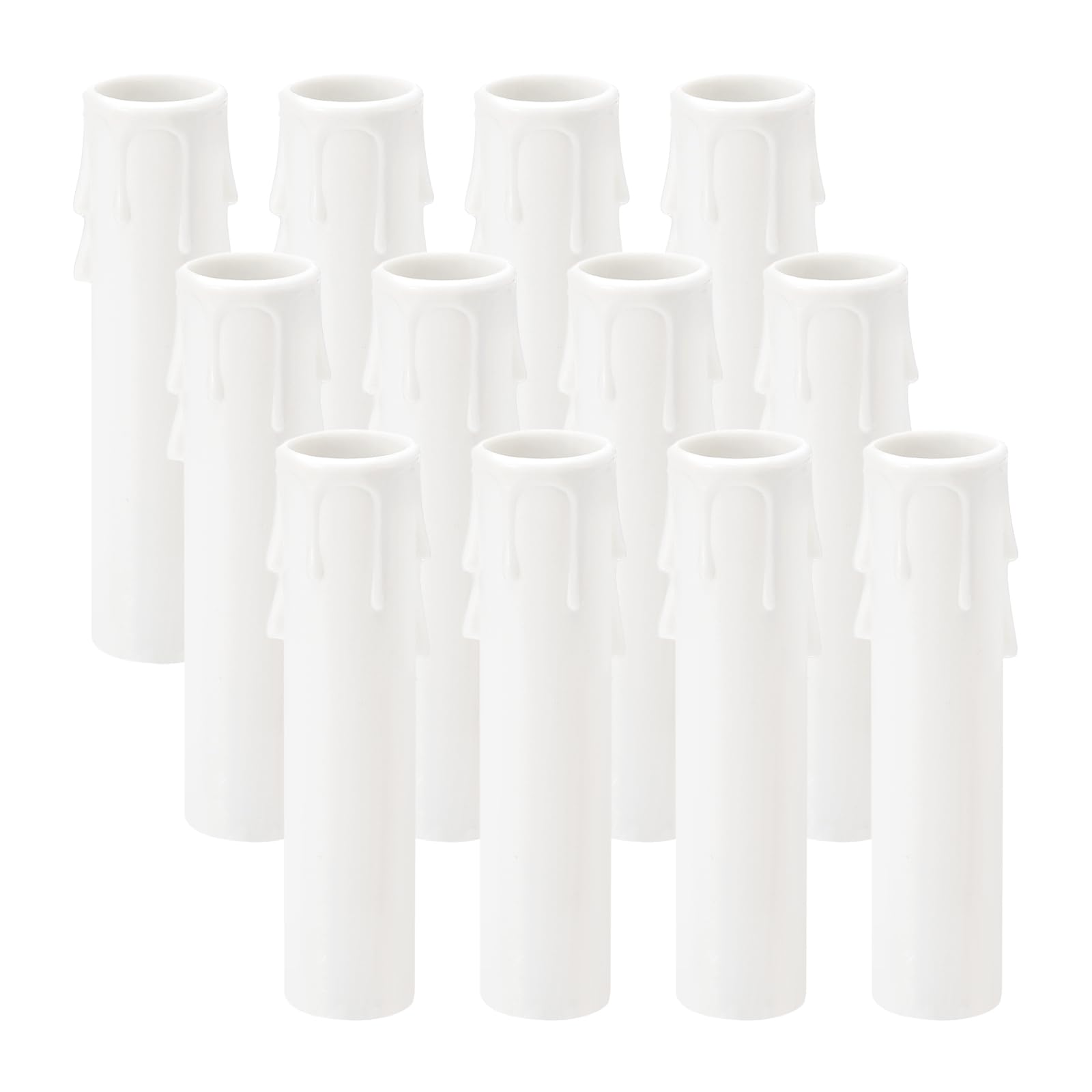 Manchons pour bougies E12 PATIKIL en plastique lot de 12 pièces de 4 pouces pour lustres