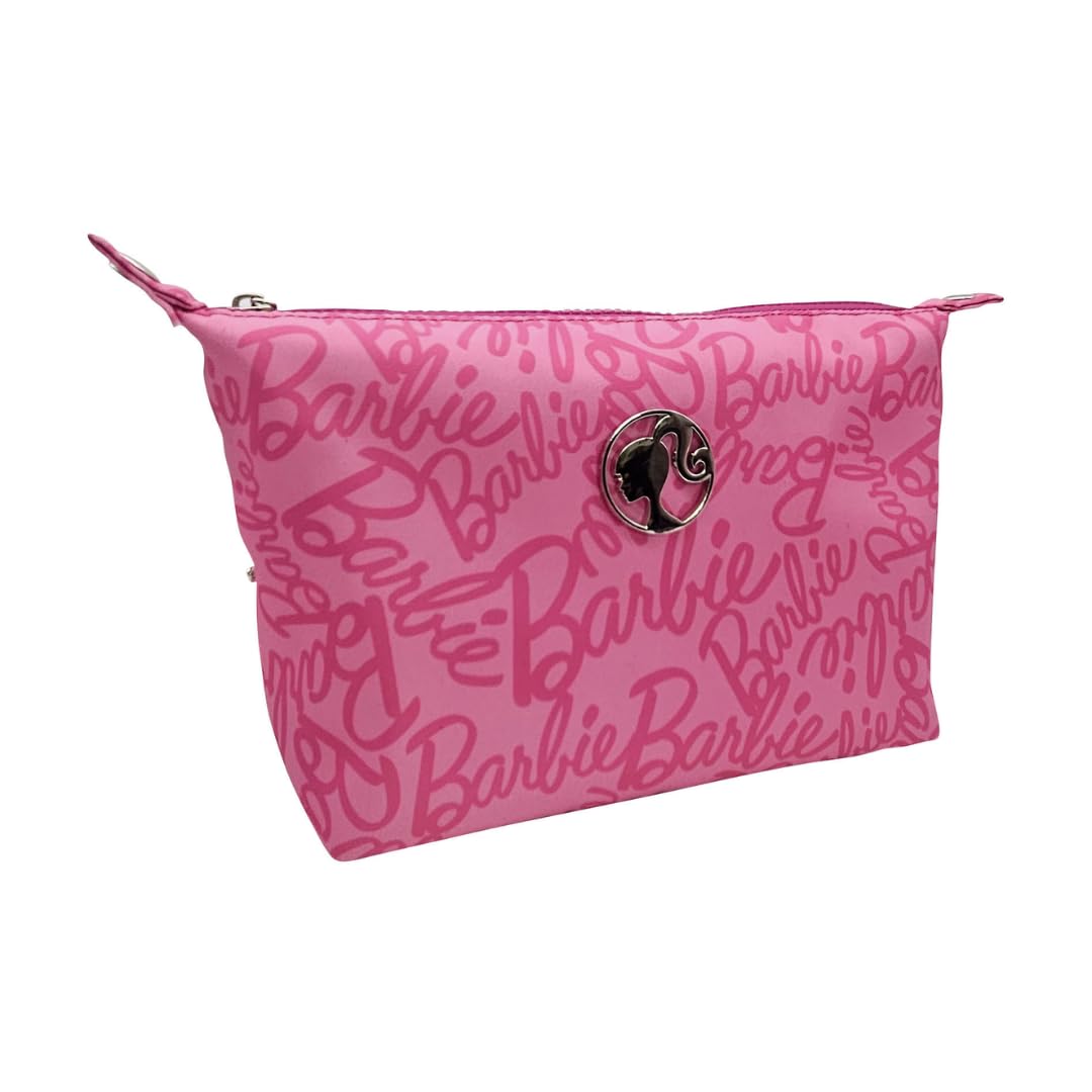 ARDITEX Barbie Borsa da Toilette Astuccio Trucco Beauty Case in Tessuto 26x16x7cm