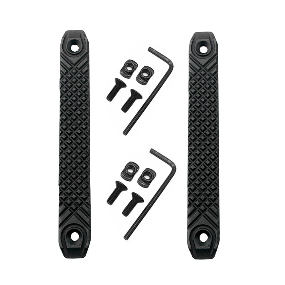 Set di 2 pezzi in alluminio CNC RS Handguar Rail Cover Fit for M-lok Compatible Handguard Systems Keymod Accessory