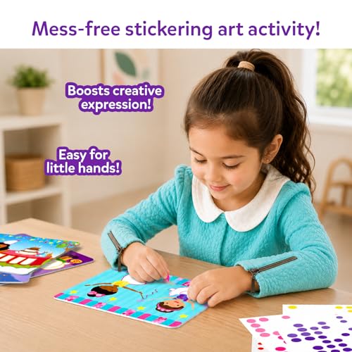 Image of Skillmatics Dot It Sticker Art - Dress Up, Mess-Free Fun for Kids, 500+ Stickers, Craft Kits, DIY Scrapbooking Activity, Travel Toys, Gifts for Boys & Girls Ages 3, 4, 5, 6, 7