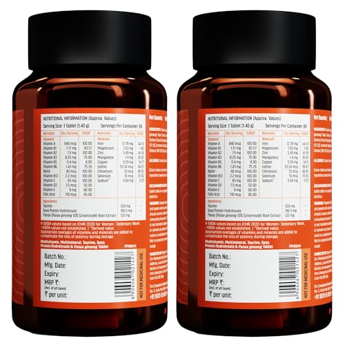 Image of hk vitals Multivitamin (120 Tablets) | For Men and Women | With Zinc, Vitamin C, Vitamin D3, Multiminerals and Ginseng Extract