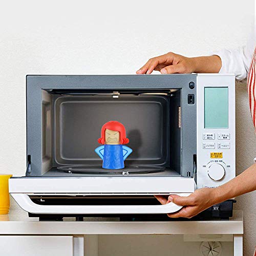Abnaok Microwave Steam Cleaner, Angry Mama Microwave Oven Steam Cleaners Easily Clean in Minutes Cleans Add Vinegar and Water for Home or Office with English Manual
