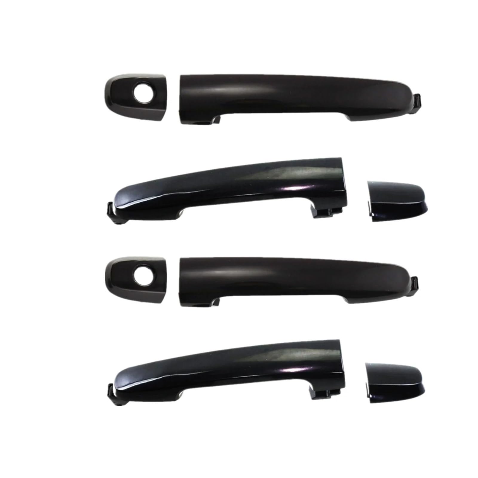 Cgbwmb Black Set Exterior Door Handle For Toyota For Camry For Auris For Avensis For Aygo For Corolla For Matrix For Rav4 Exterior Door Handle Ty0641c(Black Set)