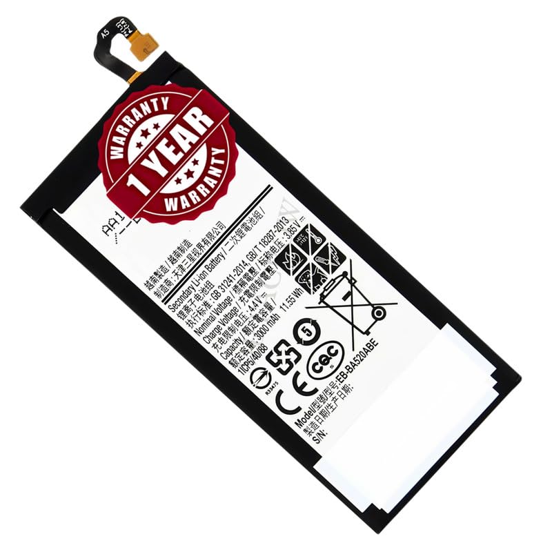Image of Original EB-BA520ABE Battery Compatible for Samsung Galaxy A5 (2017) (SM-A520F) - (3000mAh) - 1 Year Warranty BC46