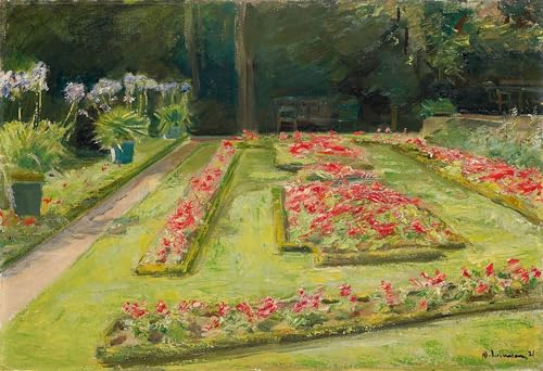 Toile Max Liebermann la terrasse fleurie de Wannsee 60x90cm