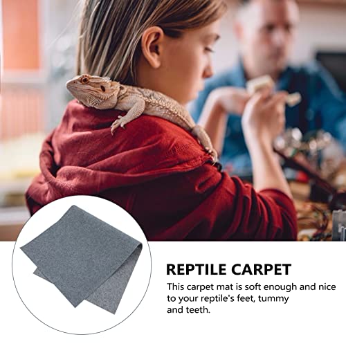 balacoo 1Pc Reptile mat Bearded Dragon Floor Substrate Carpet Liner Terrarium Carpet Accessories Bearded Dragon mat Terrarium Liner Turtle Tank Animal Supplies Polyester Crawl