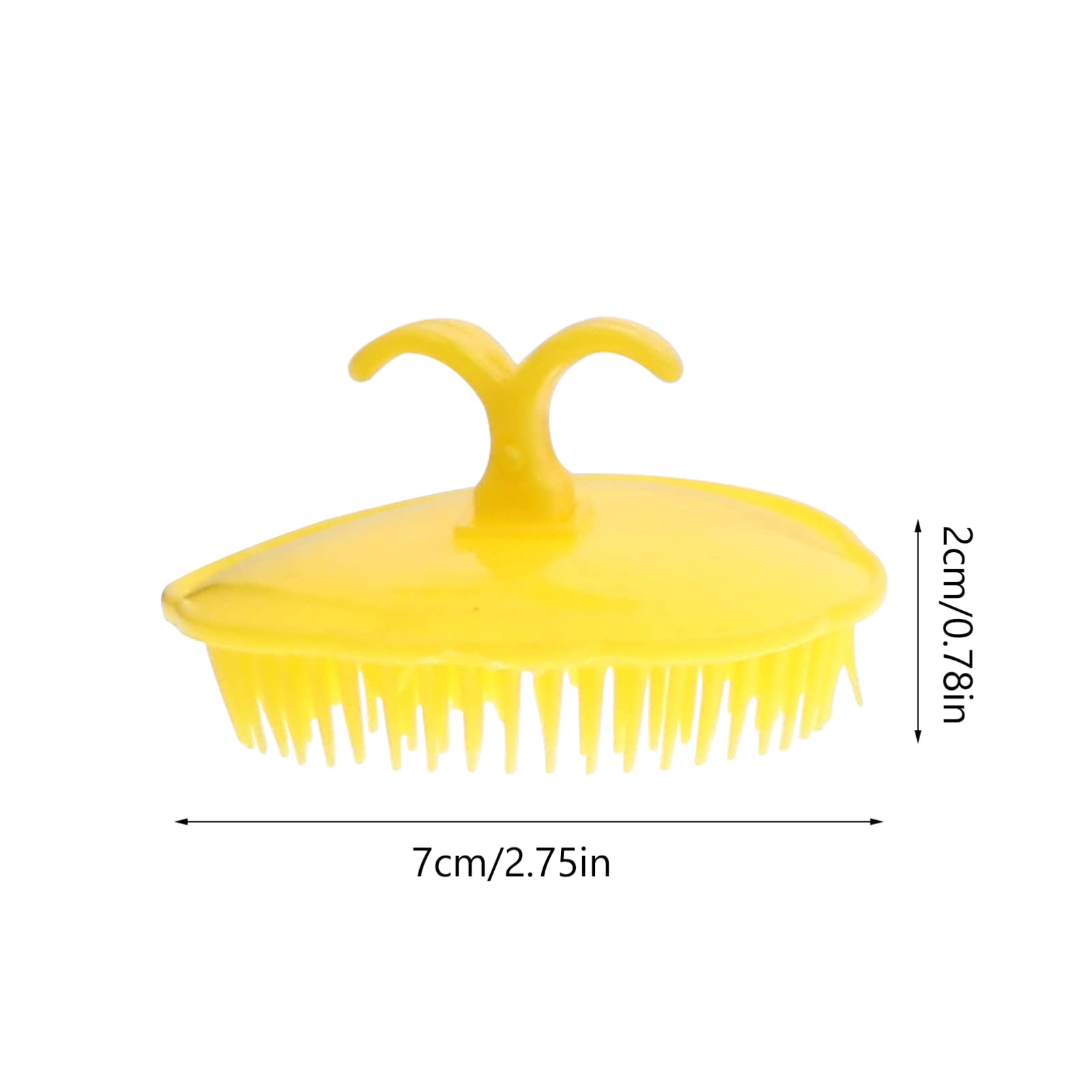 Beaupretty Cepillo de Masaje Creativo para Cuero Cabelludo y Cabello, 12 Piezas, Plástico Ligero Diseño de Clip de Mano para Eliminar Suciedad Endurecida y Uso en Lavado de Color Aleatorio