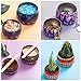 Ahyiyou DIY Zodiac Candle Tins 4.4oz 28 Pieces 28 Color, Round Containers with Lids, Candle Wicks, Wicks Holder, Wicks Stickers for Candle Making, Arts & Crafts, Storage & More