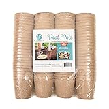 Facentric's Peat Pots Are The Best Way To Give Your Garden A Head Start, 100% Eco Friendly & Biodegradable. Pack Of 100 size 3