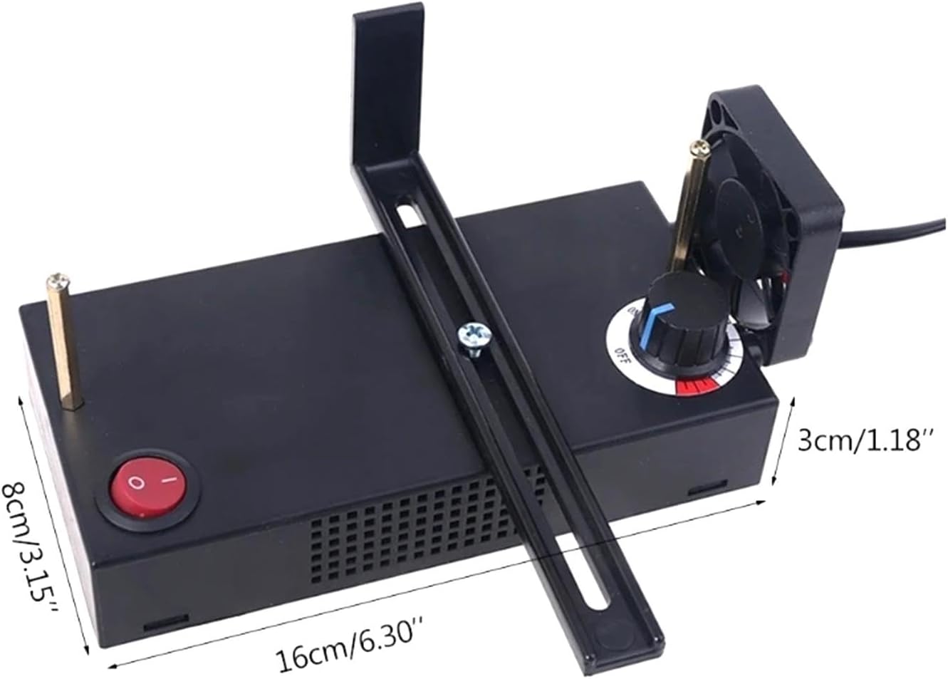 Heat Cutting Ribbon Cutter with Screwdriver, Thermal Cutting Machine, Lightweight DIY Hot Cutter for US Plug, Electric Rope Cutter or Ribbon Braid Nylon Band Ropes- With Fan