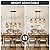 Rattan Kitchen Island Lighting,Boho Coastal Chandelier,4-Light Rustic Pendant Light for Dining Room,Height Adjustable,Black Farmhouse Woven Hanging Lights Fixture Over Table.