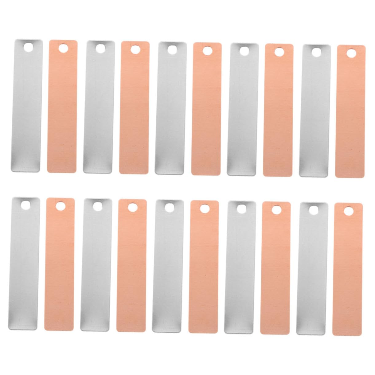 FAVOMOTO 8 Pairs Battery Electrode Sheet Batteries Copper Electrode Strip Electrode Materials Copper Strips Fruit Battery Experiment Supplies Electrode Strips Copper Plate Zinc