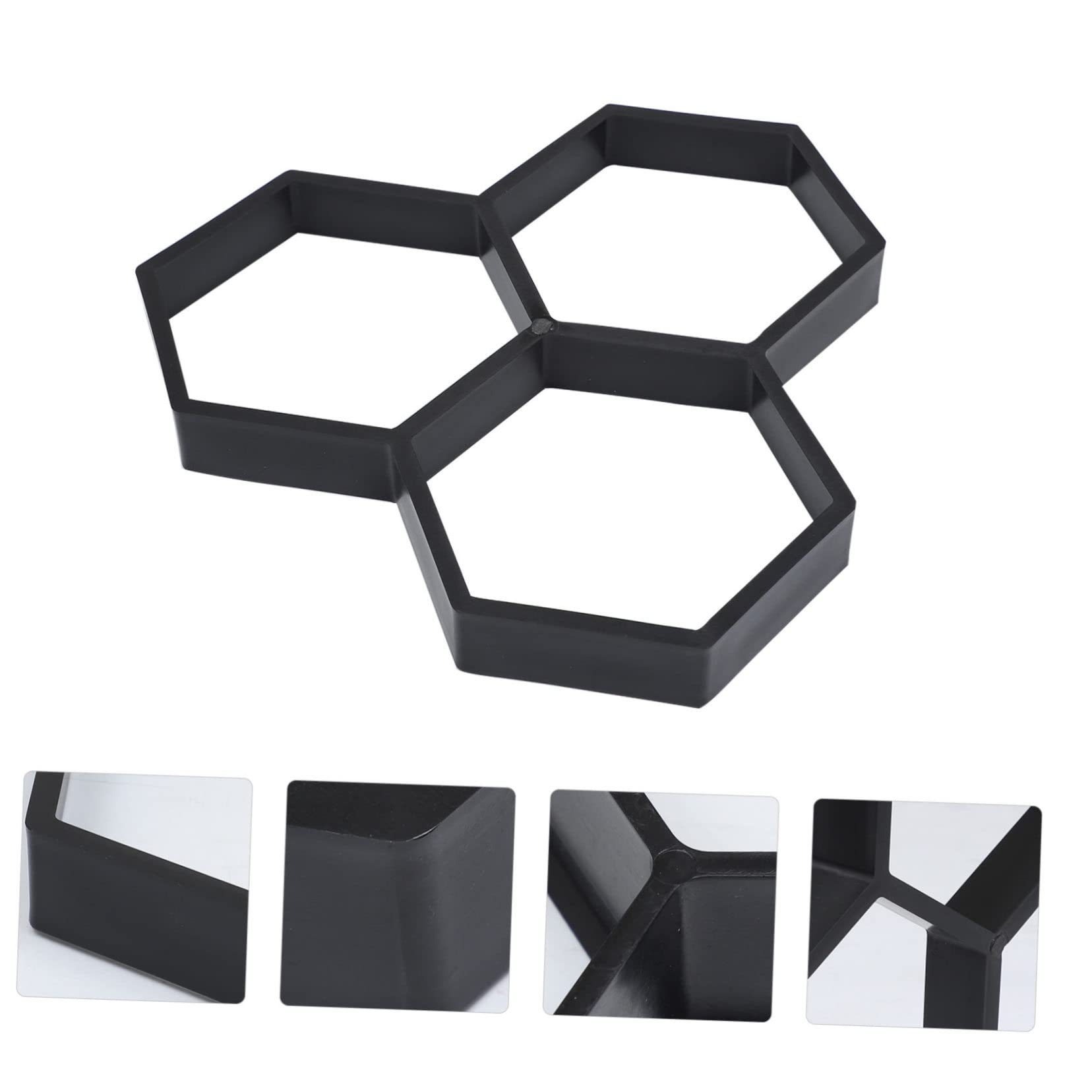 Hexagon Pflasterform für Gartenwege Wiederverwendbare Beton Gießform für DIY Zement Bodenplatten Praktische Schalungsform für Terrasse und Gehwege