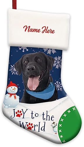 Miniatura 10 de Pet Dog Christmas Stocking Maltese Poodle Dog Joy to The World Snowflake Snowman Decoration Hanging Stocking Candy Gift Xmas Holiday Home Decor 14.4