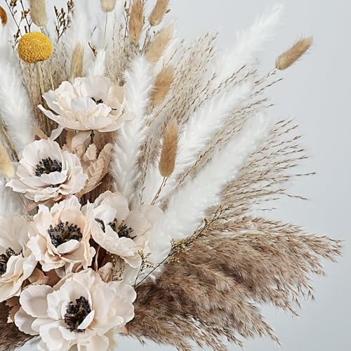 Ramo natural de pasto pampas seco decorativo miniatura 4