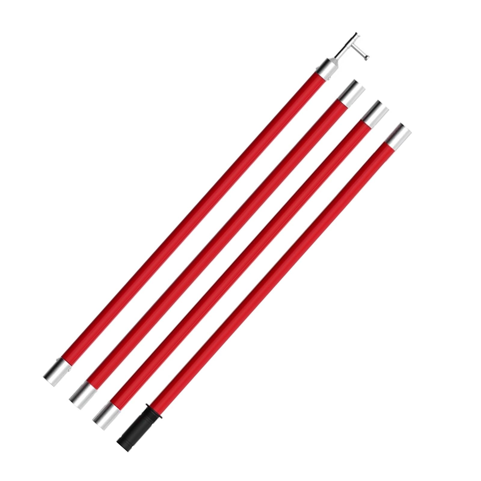 Vyrata Red Insulated Rescue Hook Electrical Safety Stick 10kv 35kv 110kv 220kv(3-Section118/3m/9.8ft)