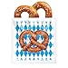 Beistle 50 Pack Oktoberfest Pretzel Bags, 6” x 5.75”- Bavarian Themed Party Supplies, German Beer Festival Treat Bags, Biergarten Snack Holders