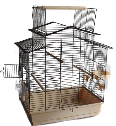 Vogelkäfig Vogelbauer Käfig IZA 3 Cabrio beige schwarz grün blau weiß