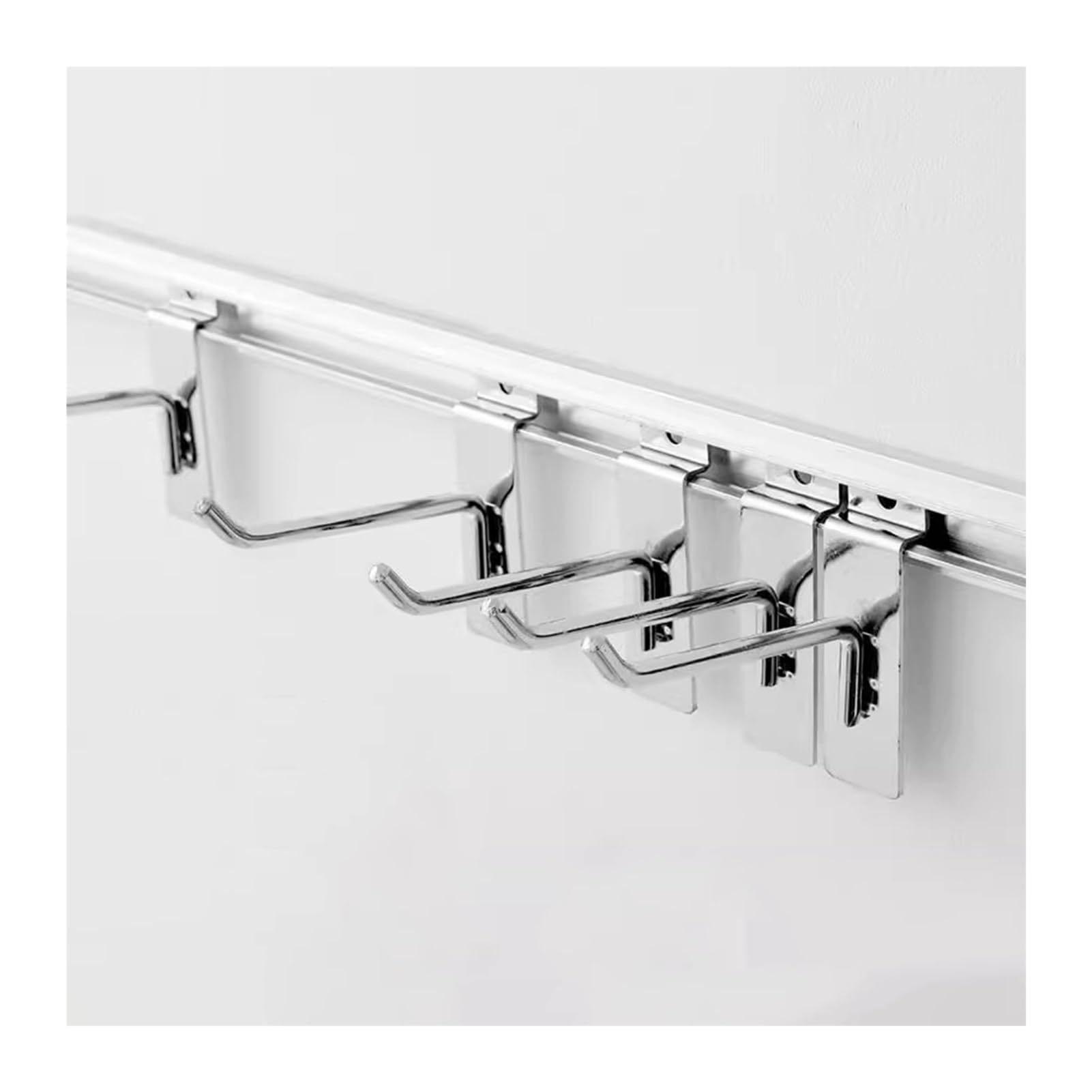 Pannelli dogati con 10 ganci da parete, mensole per cucina, garage, esposizione al dettaglio, calzini, strumenti artigianali, pannello forato, lunghezza 150 cm