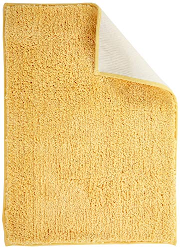 Gözze Microfibre Bath Mat, Polyester, sunshine yellow, 50 x 70 cm