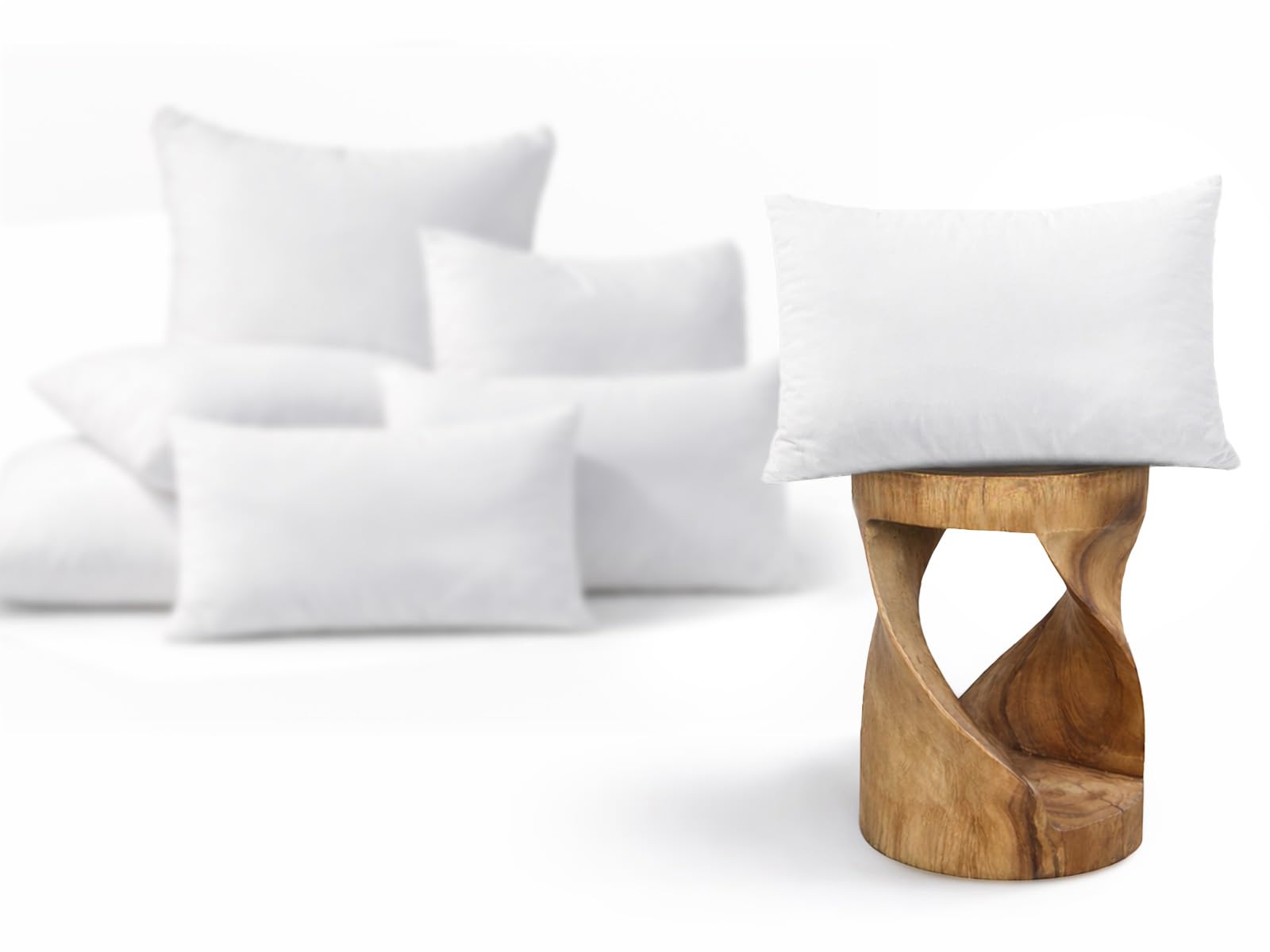 beties - PublikSoft - 2er Set Daunen Füllkissen 40x60 cm – 400 g halbweiße 70% Daunen 30% Federn – waschbares Baumwoll Inlett – Sofa-, Kopf- & Couchkissen – weich & komfortstützend