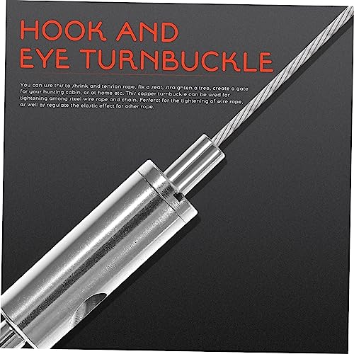 ULTECHNOVO 5 piezas tensores de ojo para cable para tensión, accesorios de suspensión de material resistente para iluminación y uso en equipos miniatura 4