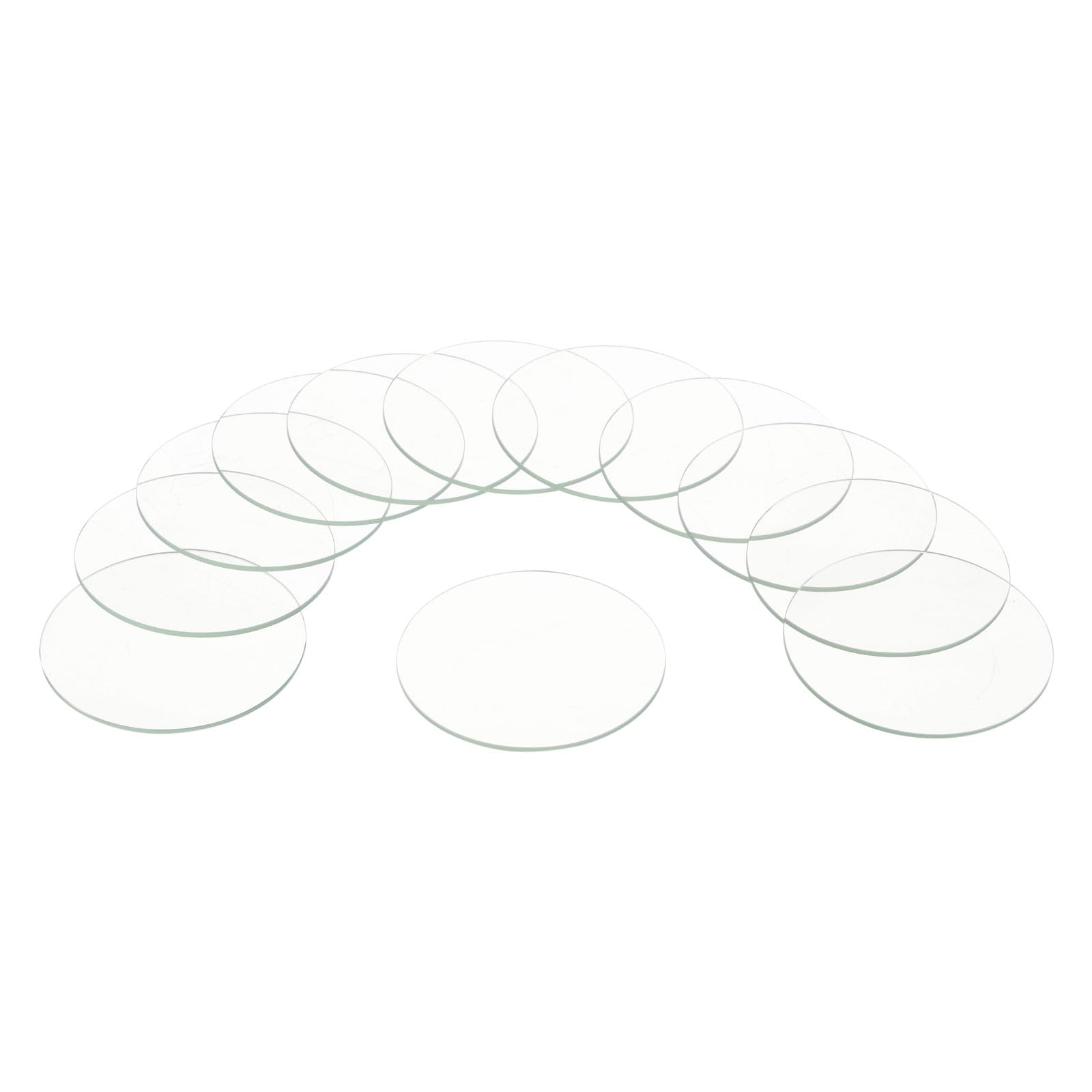 Watch Crystal Glass Lens, Round Glasses Watch Face Crystals Len Replacement Parts for Watchmaker Repair