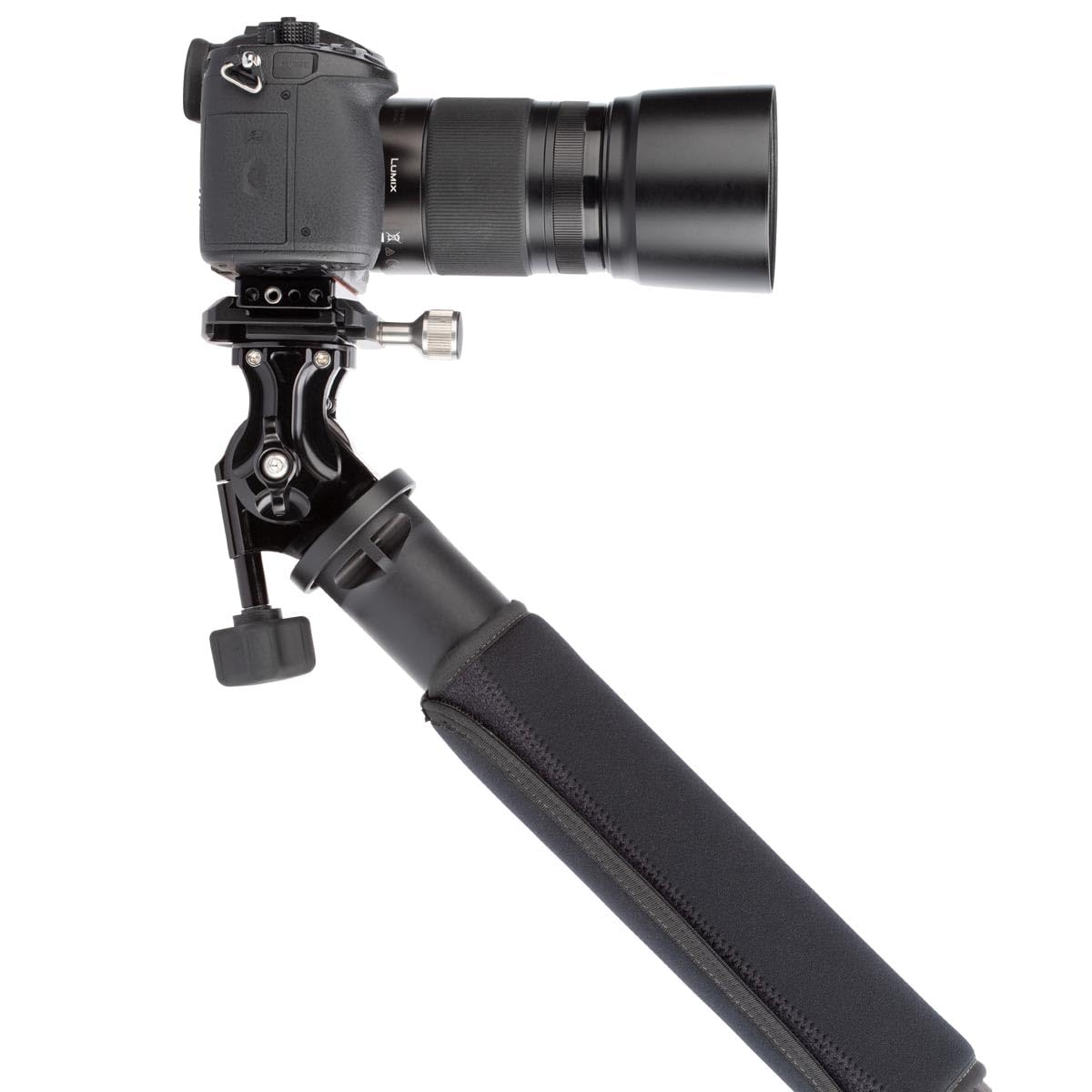 promediagear Tilt Head 1-axis Arca Swiss Typ Kompatibel Boden für- und Top Klemme für Einbeinstativ Stativ Smooth Lightweight T6061 Aluminium schwarz eloxiert Reibung und Lock Regler