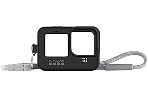 GoPro Accessory: Silicone Sleeve & Lanyard for HERO11/10/9 Black