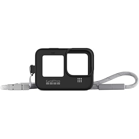 GoPro Accessory: Silicone Sleeve & Lanyard for HERO11/10/9 Black