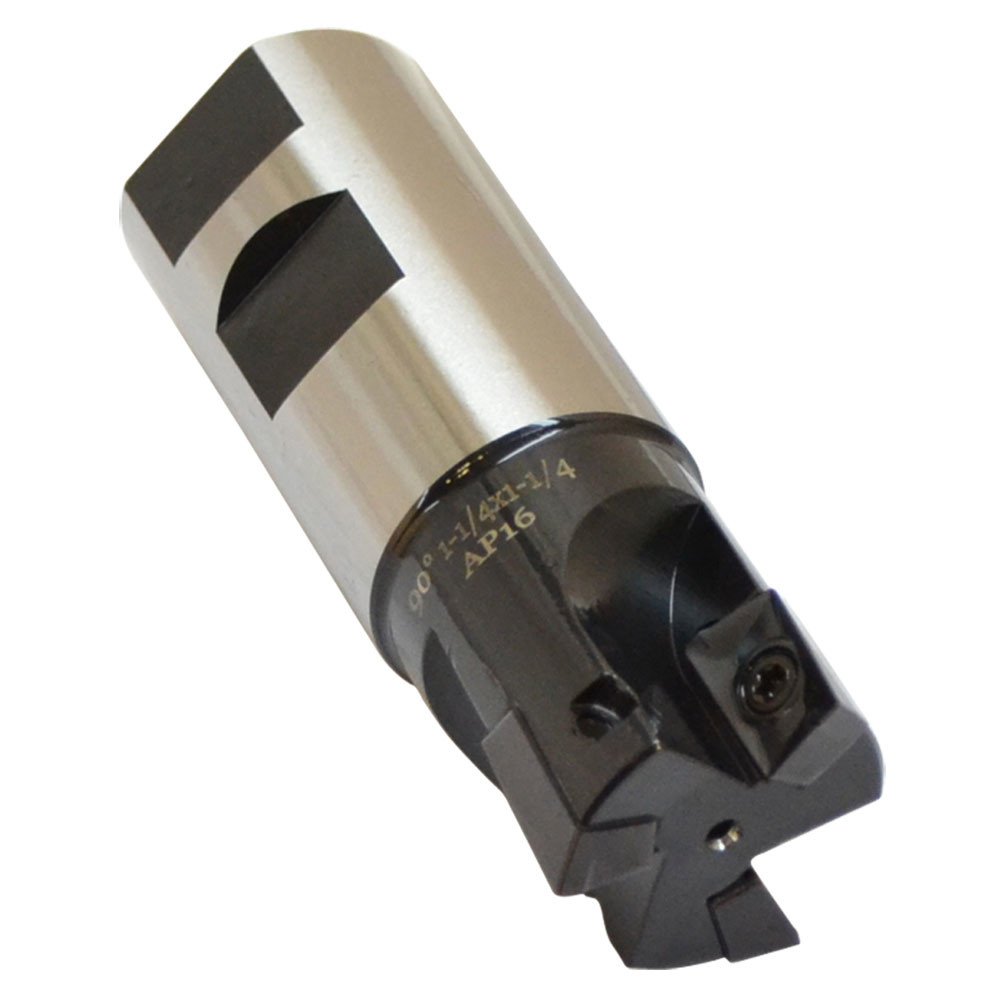 DBM IMPORTS 1-1/4'' x 1-1/4'' Indexable End Mill 90 Degree Square Shoulder APKT Insert Lathe Tool Bit