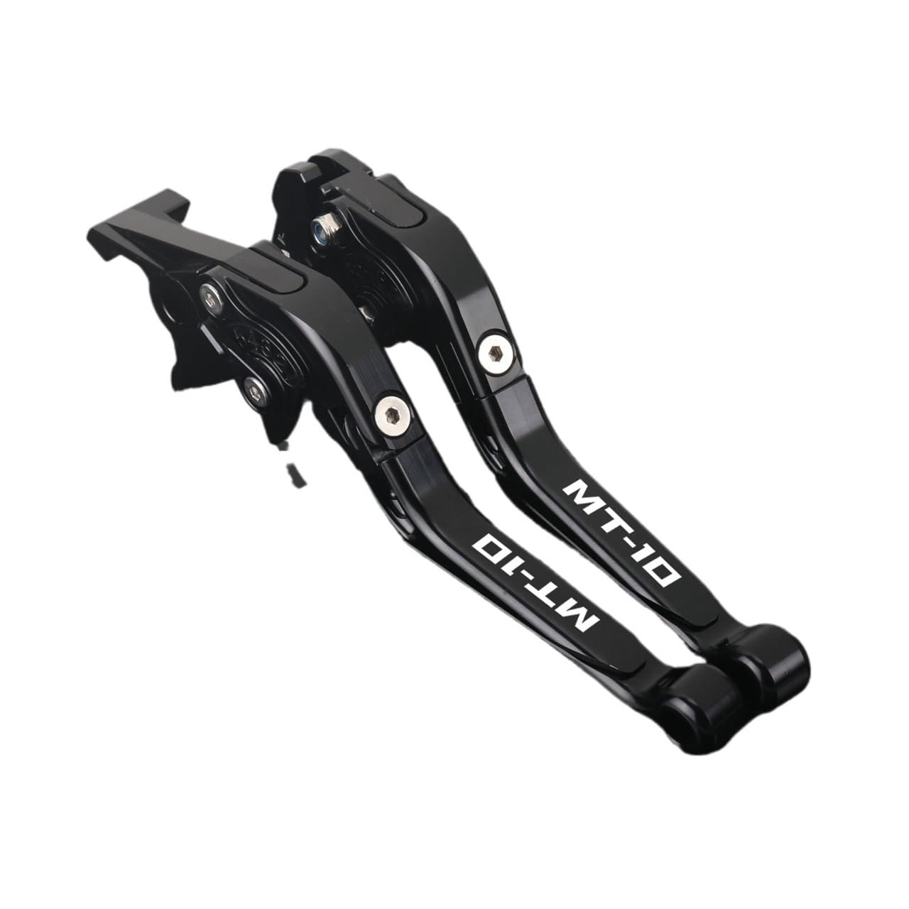 Xgdsetsrg 2016-2020 Blacka For Ya&Maha Mt-10 Fz10 Mt10 2016-2020 Motorcycle Brake Lever Clutch Set Adjustable Folding Handle Guard Levers