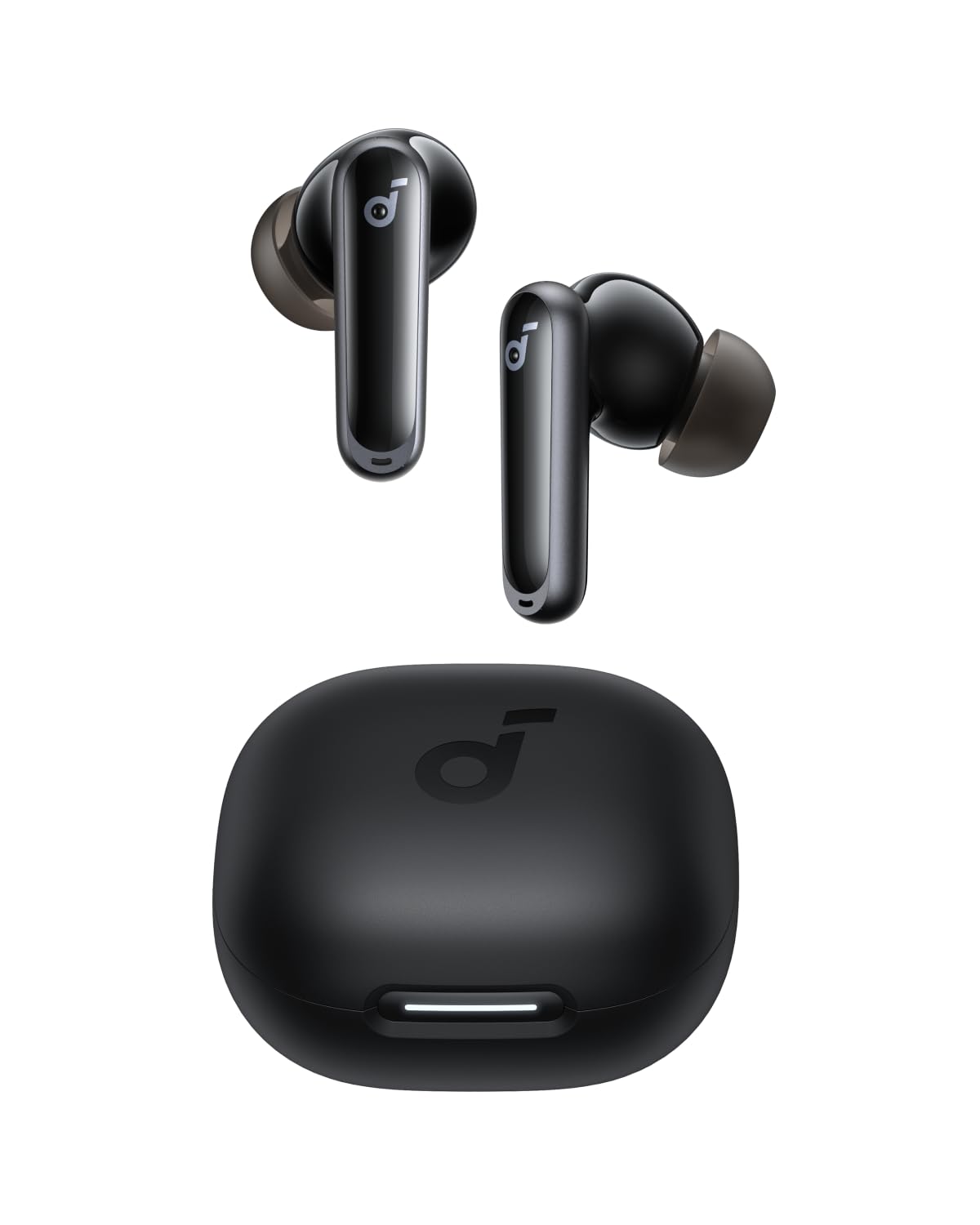 Soundcore by Anker, P40i Kablosuz Kulaklık, Ortam Gürültüsüne Uyumlu ANC, Güçlü Bas, 60 Saat Çalma Süresi, 2'si 1 Arada Kılıf ve Telefon Standı, IPX5, Kablosuz Şarj, Bluetooth 5.3, Siyah