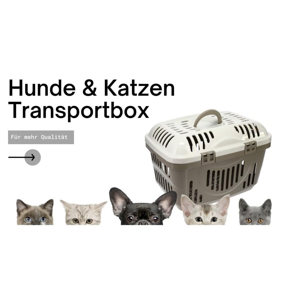 Transportbox Oben Öffnen Hunde Katzen Kleintier Transport Box Katzenbox Open Top