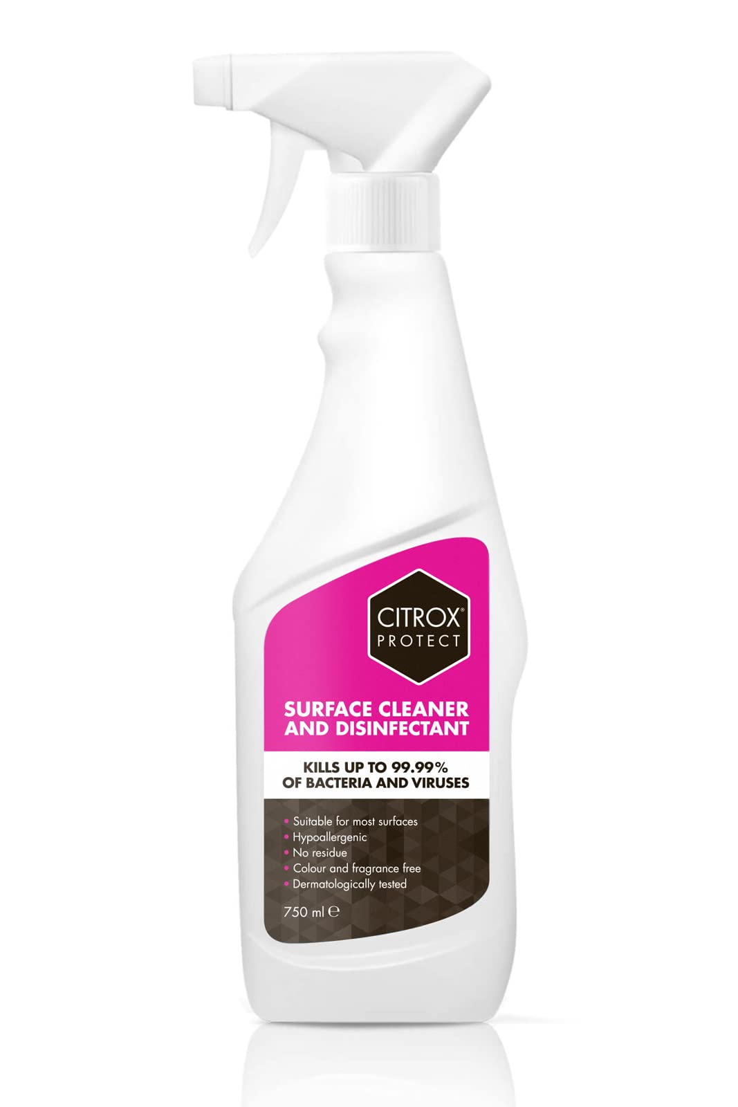 Protect Surface Cleaner & Disinfectant Spray 750ml – Natural Antibacterial Cleaner Disinfection Spray + Mould and Mildew Remover - Plant-Based