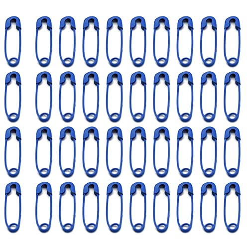 Mini Safety Pins Multi-Colored Safety Pins Knitting Pins Safety Pins Bulk for Clothing Making Sewing Crafts Home Accessories 200PCS (Klein Blue)